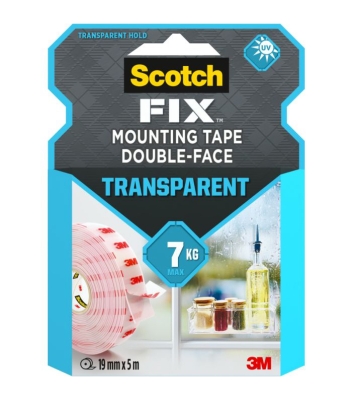 3M Scotch® FIX двойнолепяща монтажна лента прозрачна