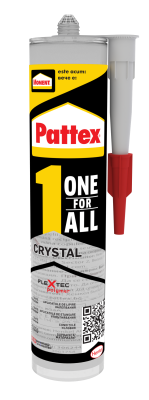Pattex OneForAll Crystal монт. лепило Flextec прозрачно 290 г