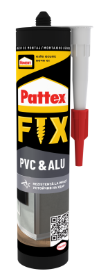 Pattex FIX PVC&Alu монтажно лепило за ПВЦ и алуминиеви елементи, 440 г 